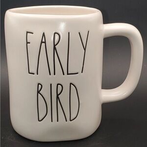 RAE DUNN Artisan Collection Double Sided EARLY BIRD Chicken Mug